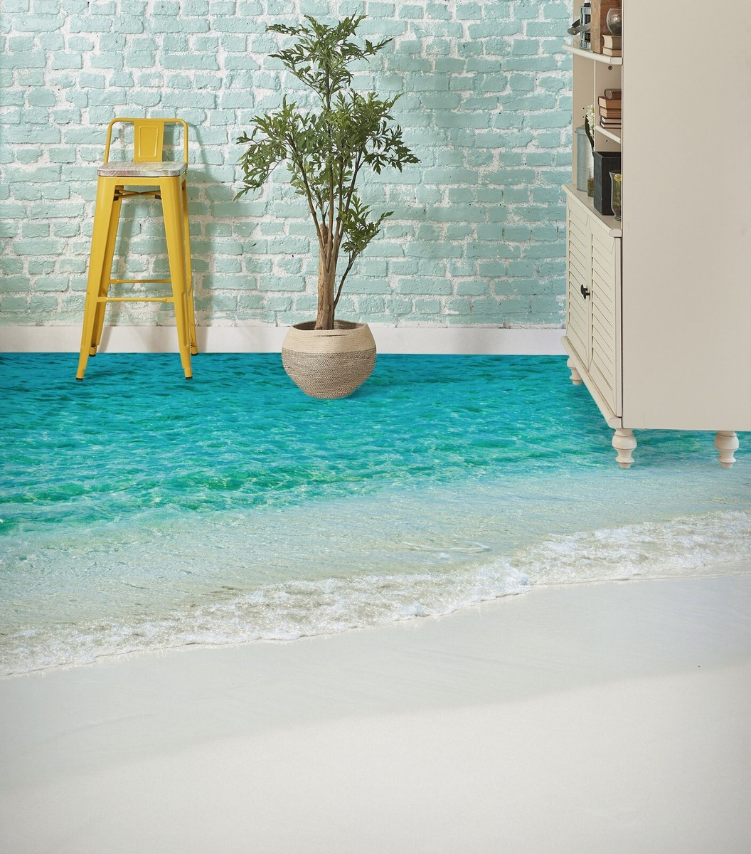 3D Blue Sea SKE3861 Floor WallPaper Print Decal Epoxy Floor Deco