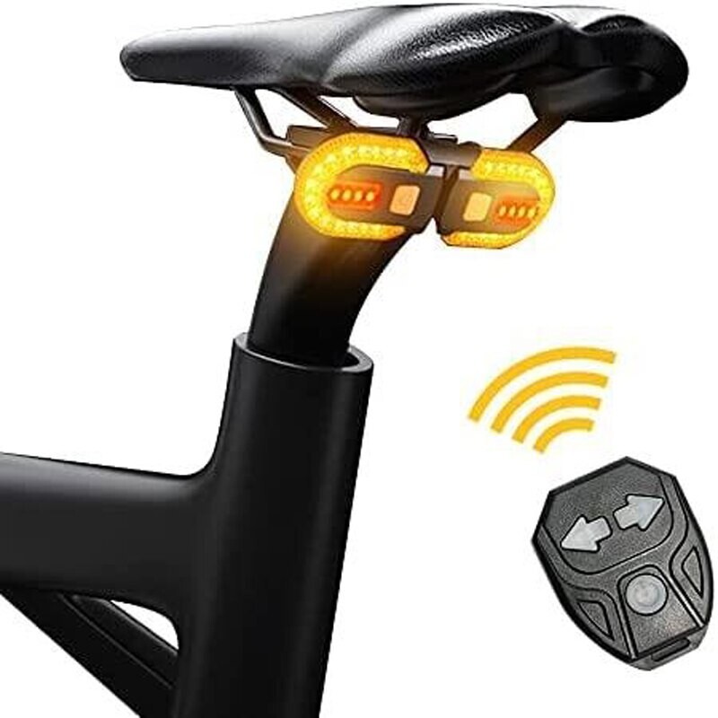 Clignotant vélo LED sans fil recharge USB - Feu arrière de sécurité cycliste étanche
