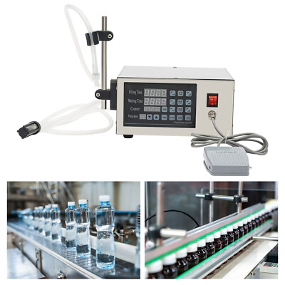 1 Köpfe Flüssigkeit Abfüllmaschine Füllmaschine Digitale Steuerung 5-3500ml 
