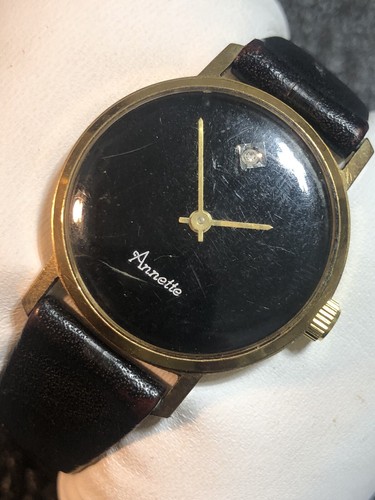 Vintage Swiss Made Clinton Annette Women’s 17 Jewel Mechanical Ladies Watch Runs - Picture 10 of 24