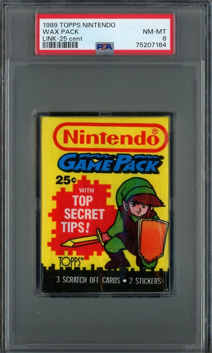 任天堂 - s-a-ja 1989 Topps Nintendo Trading Card Game SEALED Wax Pack Zelda