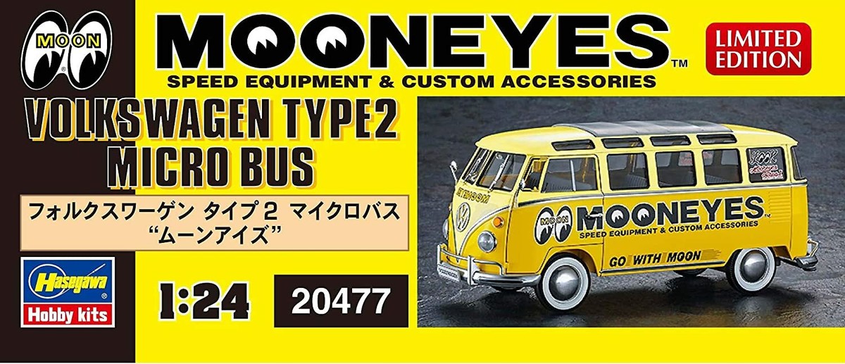 自動車 MOONEYES Volkswagen Type 2 Delivery Van Hasegawa 1/24 kit Volkswagen Type 2 Delivery van Mooneyes
