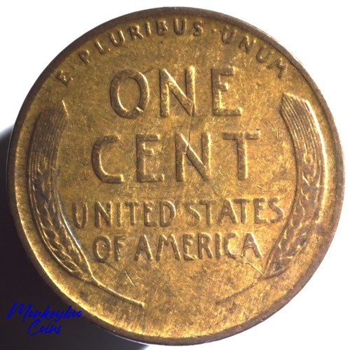 1931 Lincoln Grano Centesimo -Miscela Lega Impropria Grana Legno Legnosa - Moneta Rara Errore - Foto 3 di 3