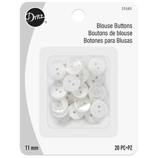 Dritz Blouse Buttons 20/Pkg-White thumbnail