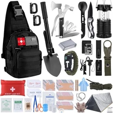 Survival Kit, Gifts for Christmas Men, Women, 251pcs Emergency Survival Gear ...