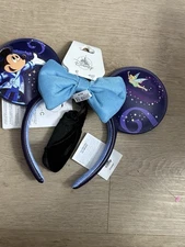 Disney Parks Starlight Parade Light Up Minnie Ears Headband Removable Bow NWT