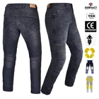 RIDERACT® Mens Motorcycle Cargo Jeans Black Comfort Fit Biker Pant Armored