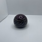 Vintage Glass Art Signed Paperweight JBYRON|86 Maroon And Tannish Brown Blue Srl — photo 1