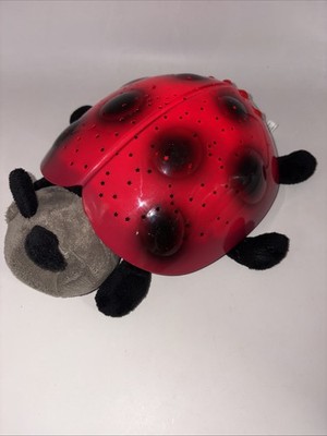 Cloud B Ladybug Twilight Projector Red Black Plush Hard Shell Nightlight Stars