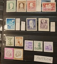 Lot 26007/  AUTRICHE : 13 timbres  NEUF** au top côte ++ et 1 oblitéré 