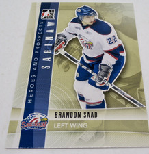 Brandon Saad 2012 Saginaw Sprint In The Game # 14 Hockey Card 