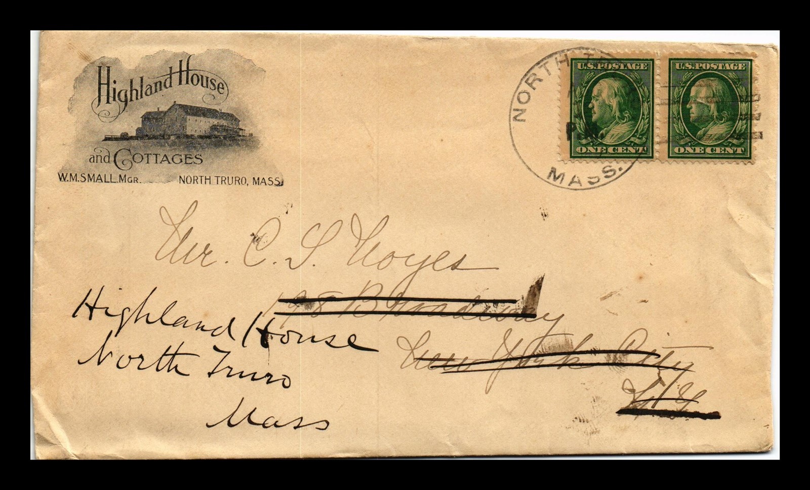 Dr Jim Stamps Us Cover Illustrated Advertising North Truro Massachusetts