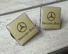 Vintage Mercedes-Benz Lapel Pins Set of 2 Square Enamel Logo Pinback Badge — photo 2