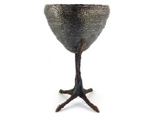 Unique Artist Made Sculpture Vessel Stainless Steel and Bronze