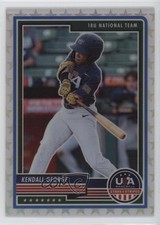 2023 Panini USA Baseball Stars & Stripes White Prizm 77/99 Kendall George b6y