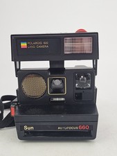 Polaroid 600 type Land Camera Sonar Autofocus Sun 660 Instant Film Analog.