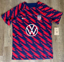 New Mens M USMNT Soccer Nike 2023/24 Academy Pro Pre-Match Top - Navy Red - VW