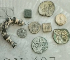 Byzantinische Weigh und Münzen Sehr Schöne Sammlung Konvolut Sammlung Selten