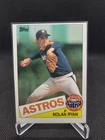 1985 Topps - Nolan Ryan #760 Astros, Rangers, Angels  Back Card Off Center