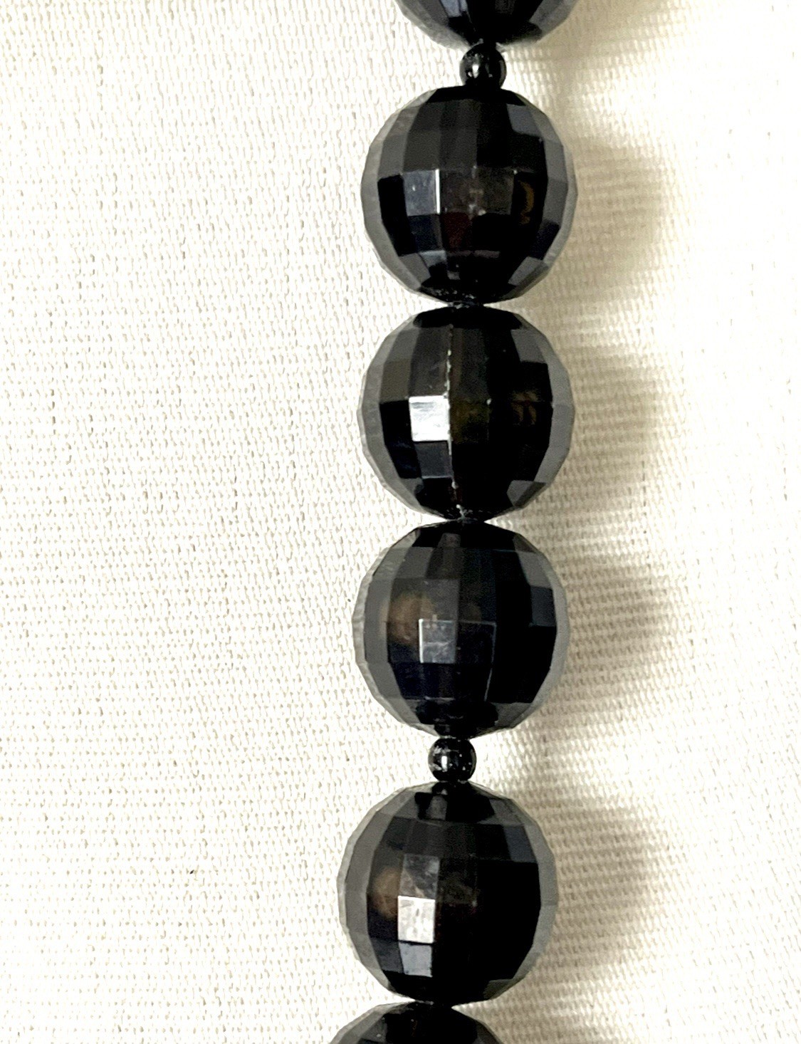 Kenneth Jay Lane Necklace VTG Signed Black Facete… - image 6