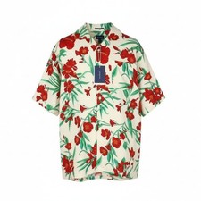 GANT Pure Prep Lockeres Herrenhemd XL Kurzarm Blumenmuster Knopfleiste UVP150