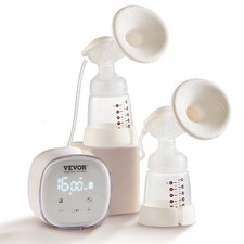 Breast Pump, Double Electric Breast Pumps, 4 Modes 16 Levels, 300mmHg Strong S