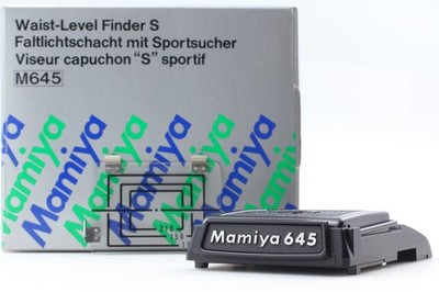 w/ Frame mask, Box [Top MINT ] Mamiya M645 Waist Level Finder S From JAPAN