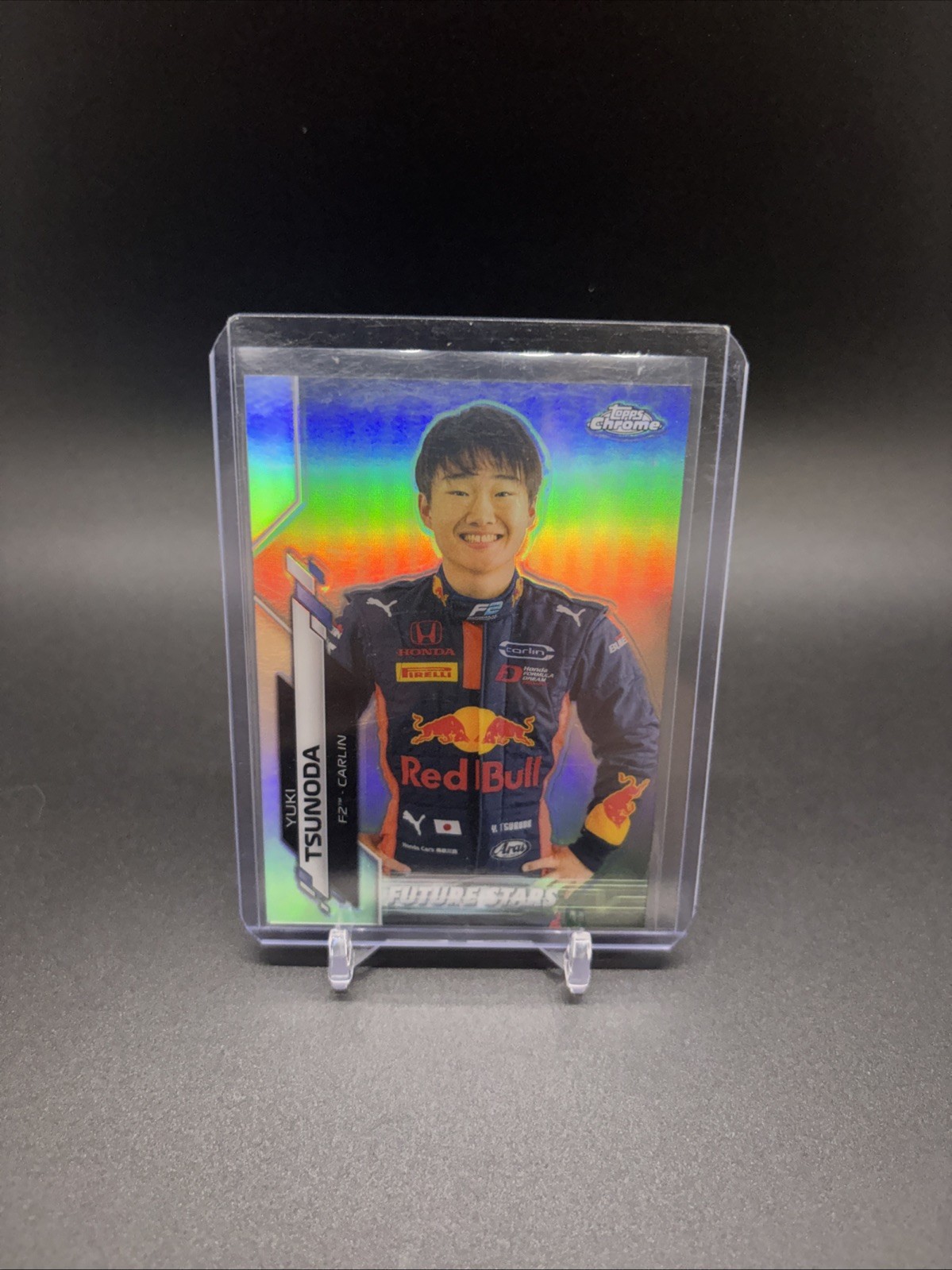 2020 Topps Chrome Formula 1 F1 Yuki Tsunoda Future Stars Refractor #60