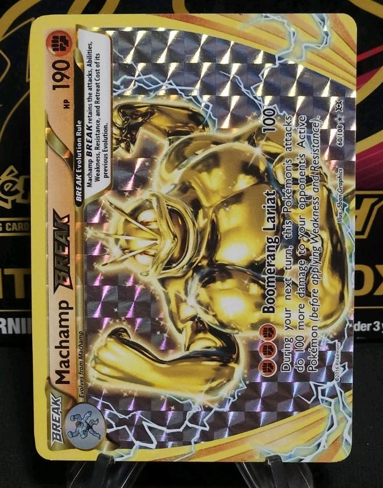 pokemon 25th anniversary celebrations elite trainer box card list Machamp EX Ultra Rare Ancient Origins 37/98, EX Pokemon Card main image 1