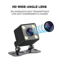 4 LED Waterproof Camera Night Vision 170° HD Car Rear Reverse Backup Camera CMOS