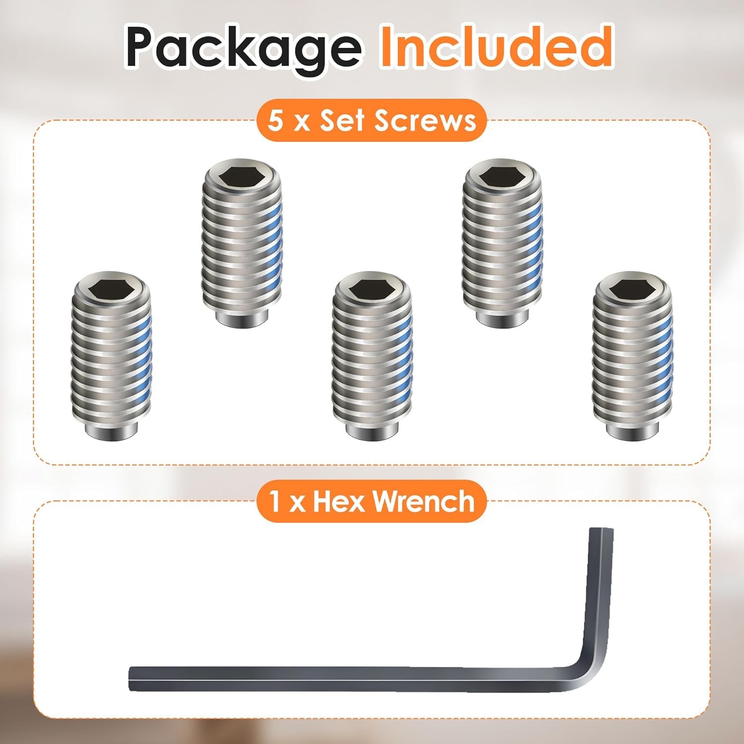 Set Screw Kit Replacement for 155023, Compatible with Moen S