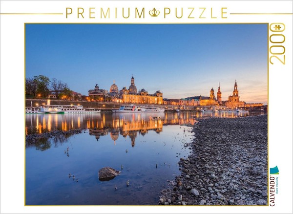 Calvendo Puzzle On The Banks Of The Elbe In Dresden | 2000 Pieces, Finished Size-image