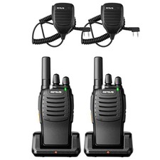 H-777 Rechargeable Walkie Talkies with Speaker Mic, Long Range 2 Way Radios,