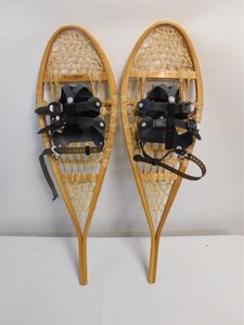 Raquettes à Neige Anciennes Le Huron 74cm - Canada - Chalet - Occasion
