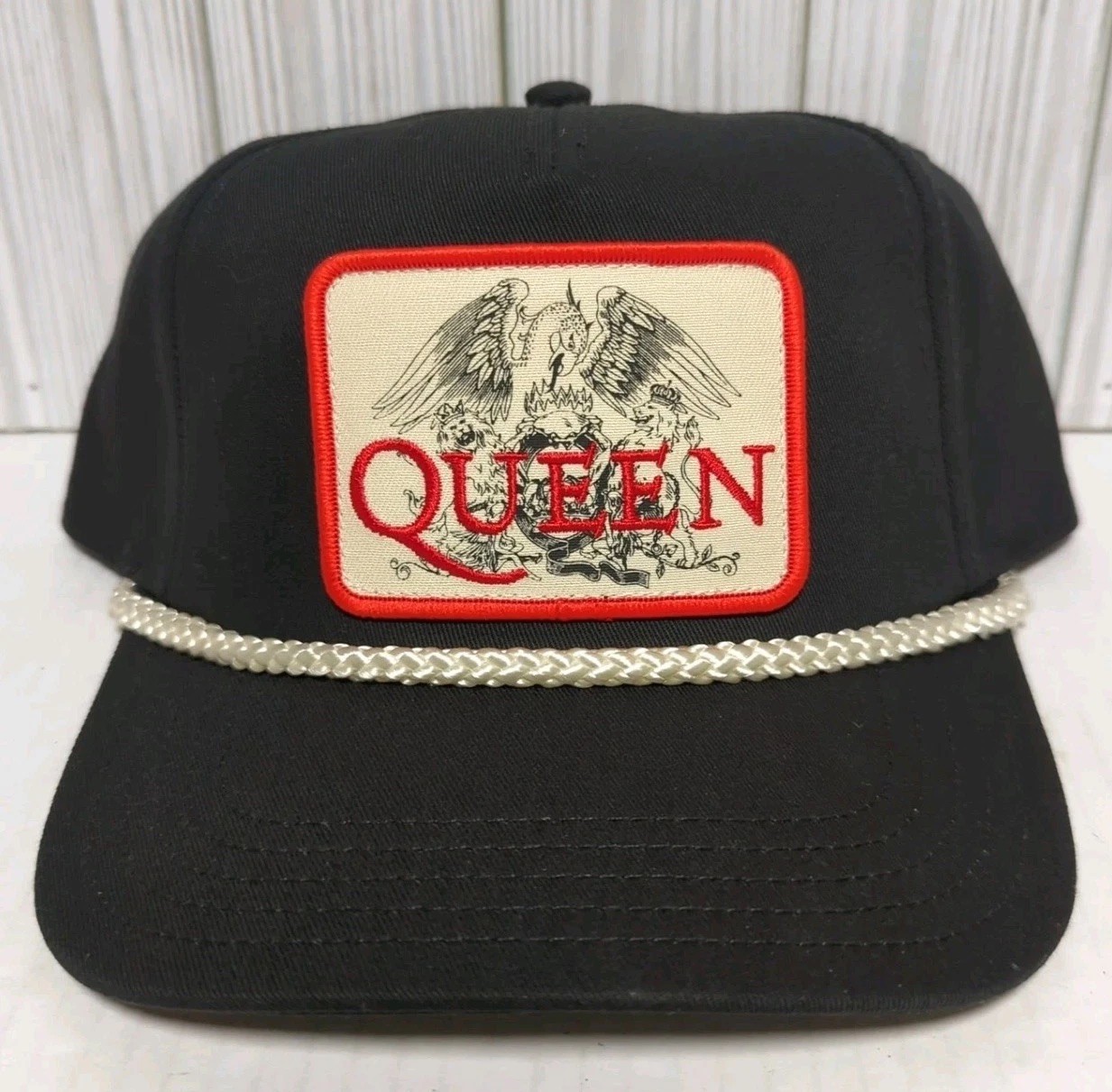Cap Snap Back Concert Band Tour Black Rope Trucker American 