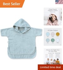 Durable 100 Organic Cotton Kids Hooded Towel Poncho - Perfect for Bath Beach
