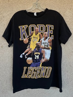 Los Angeles Lakers Kobe Bryant #24 Legend Black Graphic T-Shirt