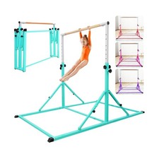 PreGymnastic Foldable Gymnastics Bar, 5.6FT Folding Horizontal Bars for Kids ...