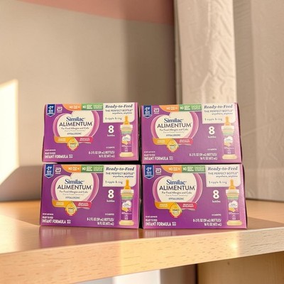 4 Similac Alimentum Ready to Feed Infant Formula Bottles - 2 fl oz Each/8ct