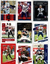 TOM BRADY 9 DIFFERENT CARD LOT PATRIOTS-BUCCANEERS