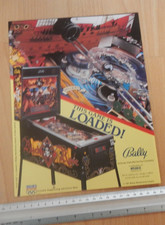 Bally Black Rose 1992 Original Pinball Machine Flyer