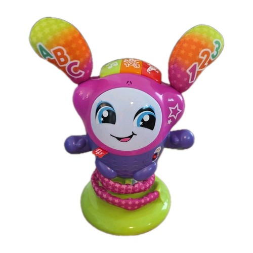 Fisher-Price DJ Bouncin Beats Interactive Musical Learning Toy with Lights Pink 