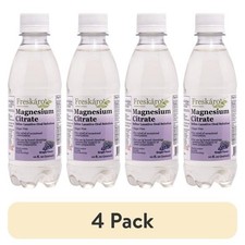 Freskaro Magnesium Citrate Oral Solution 10 oz, Grape Flavor 4 pack 