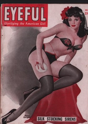 EYEFUL Vol 4, No, 3 1947 - Peter Driben cover art. Girlie photos. Spanking pics