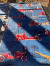 Firefighter Firetruck Fabric 3 yds7/8 yds and 2 yds 3/4 Cotton