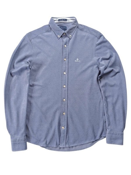 Men Gant Shirt Navy 36 / S / 44 #7Y9J