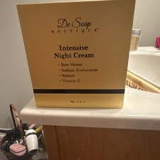 De Soap Boutique Night Cream 1.7 fl. oz Rose Water Retinol Anti-Aging