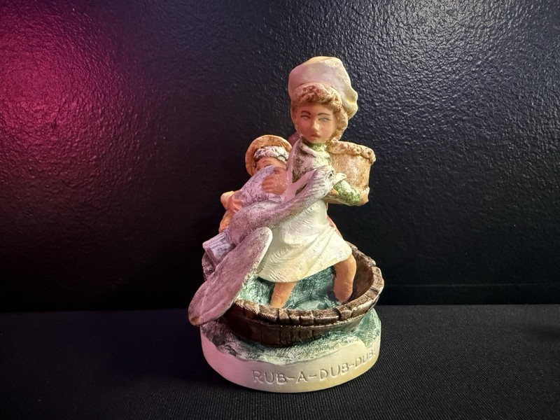Sebastian Miniatures Figurine– “Rub-a-Dub-Dub” Handcast & Hand Painted USA
