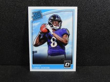 2018 Donruss Optic  Lamar Jackson  Rated Rookie Card (RC) #167 - Baltimore Raven. rookie card picture