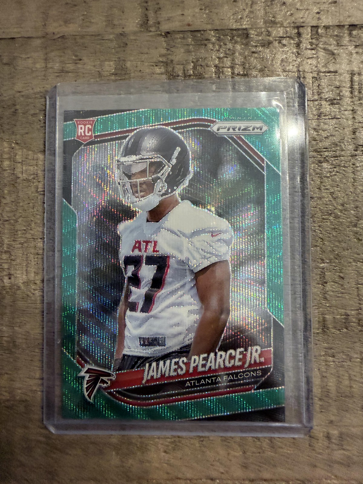 2025 Panini Prizm #364 James Pearce Jr. Green Wave